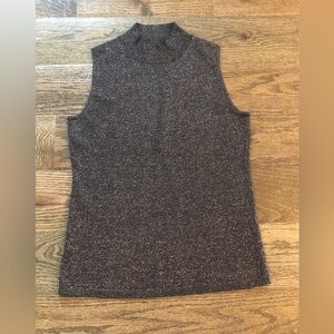 Ann Taylor shimmery Mock Neck Sleeveless